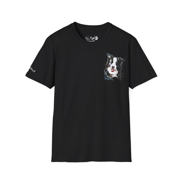 Border Collie Watercolour by Edswatercolours Unisex Softstyle T-Shirt