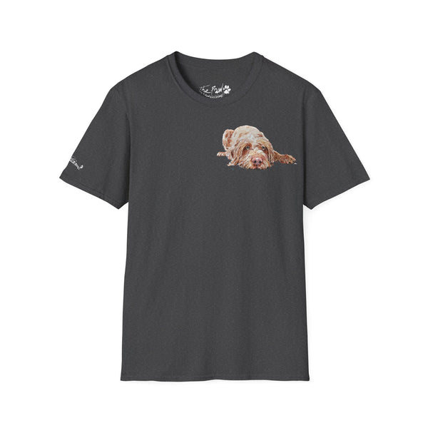Wirehaired Vizsla II Watercolour by Edswatercolours Unisex Softstyle T-Shirt