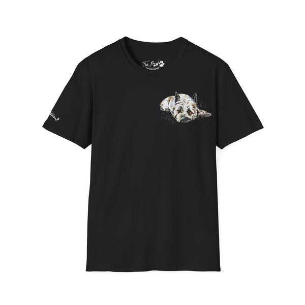 Cairn Terrier Watercolour by Edswatercolours Unisex Softstyle T-Shirt.