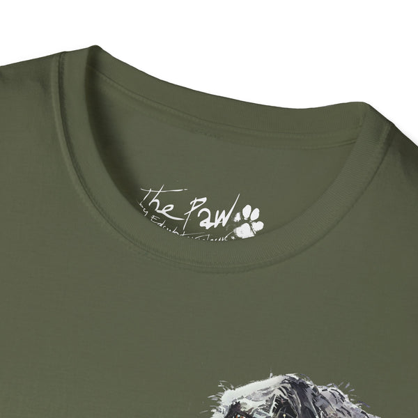 Irish Wolfhound Rustic by Edswatercolours Unisex Softstyle T-Shirt