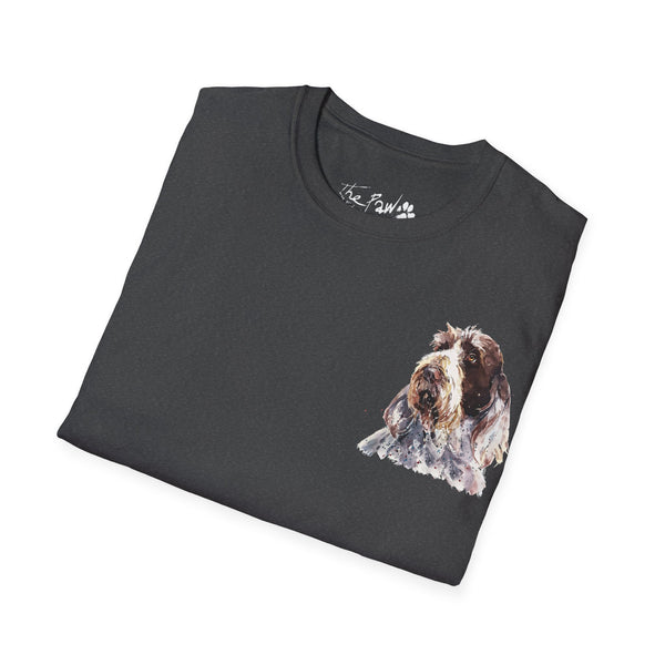 Spinone Italiano II Watercolour by Edswatercolours Unisex Softstyle T-Shirt