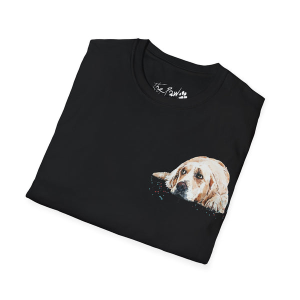 Golden Retriever Watercolour by Edswatercolours Unisex Softstyle T-Shirt
