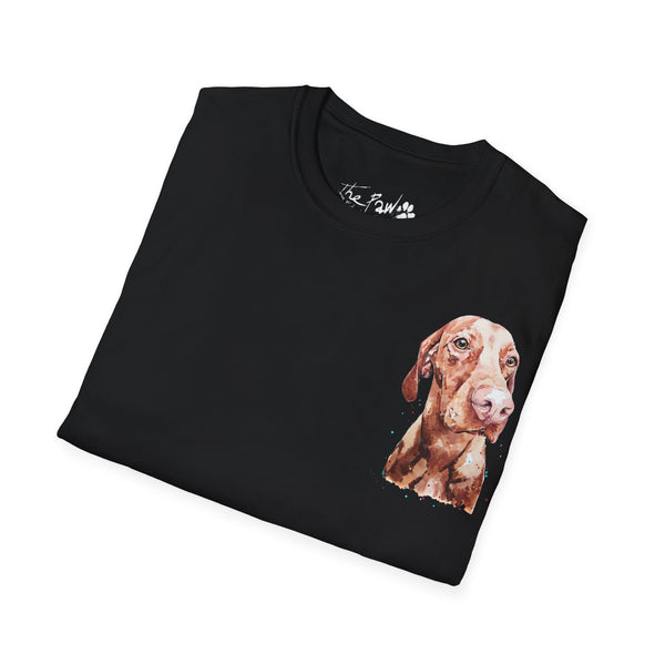 Vizsla Majestic Rustic by Edswatercolours Unisex Softstyle T-Shirt