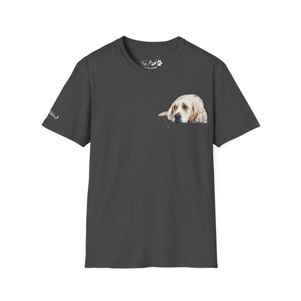 Golden Retriever Watercolour by Edswatercolours Unisex Softstyle T-Shirt