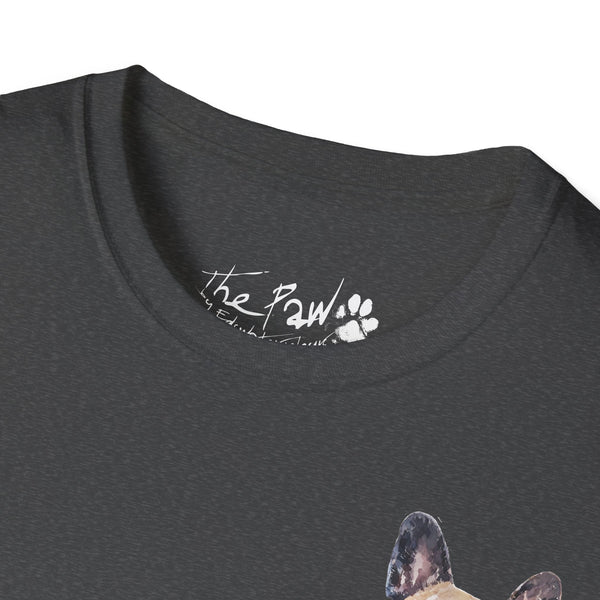 Fawn French Bulldog Watercolour by Edswatercolours Unisex Softstyle T-Shirt