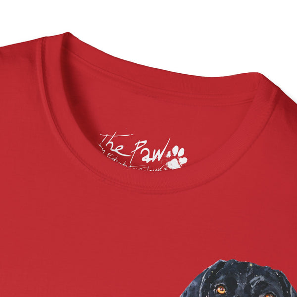 Black face German Shorthaired Pointer  Watercolour by Edswatercolours Unisex Softstyle T-Shirt.GSP T Shirt,GSP Tee