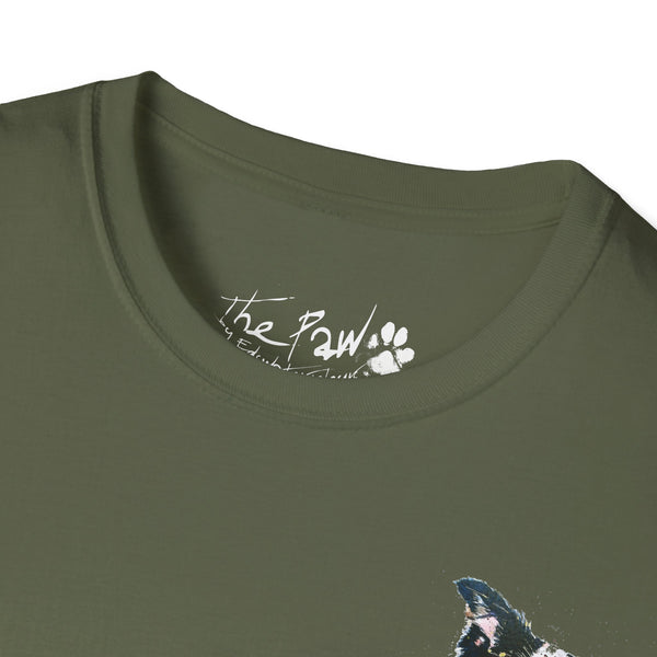 Border Collie Watercolour by Edswatercolours Unisex Softstyle T-Shirt