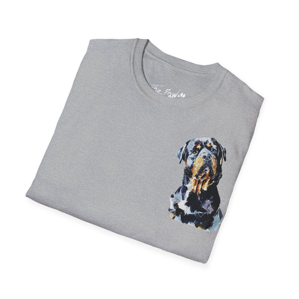 Rottweiler by Edswatercolours Unisex Softstyle T-Shirt
