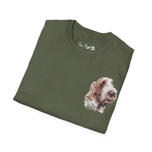 Spinone Italiano Watercolour by Edswatercolours Unisex Softstyle T-Shirt