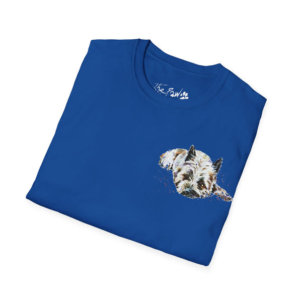 Cairn Terrier Watercolour by Edswatercolours Unisex Softstyle T-Shirt.