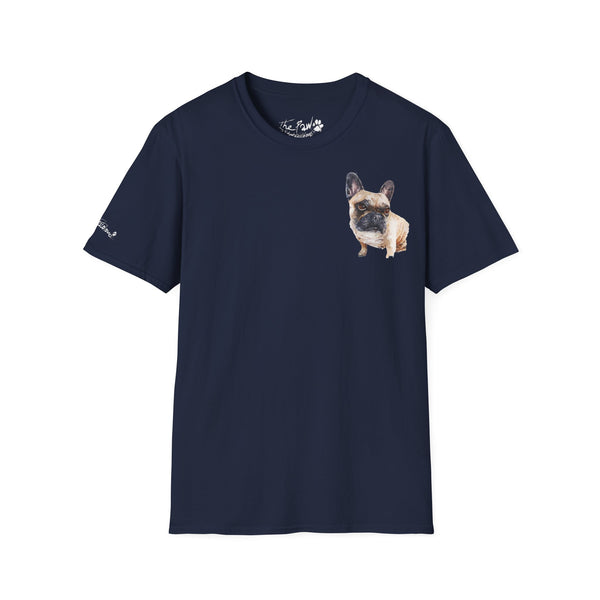 Fawn French Bulldog Watercolour by Edswatercolours Unisex Softstyle T-Shirt