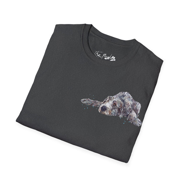 Irish Wolfhound II Watercolour by Edswatercolours Unisex Softstyle T-Shirt