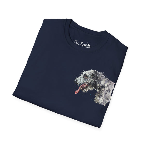 Irish Wolfhound Rustic by Edswatercolours Unisex Softstyle T-Shirt