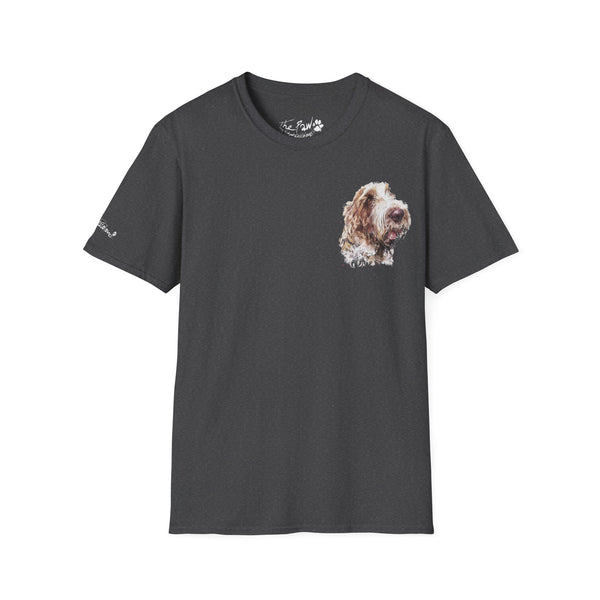 Spinone Italiano Watercolour by Edswatercolours Unisex Softstyle T-Shirt