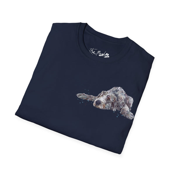 Irish Wolfhound II Watercolour by Edswatercolours Unisex Softstyle T-Shirt
