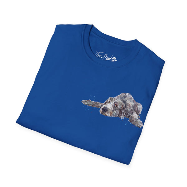 Irish Wolfhound II Watercolour by Edswatercolours Unisex Softstyle T-Shirt
