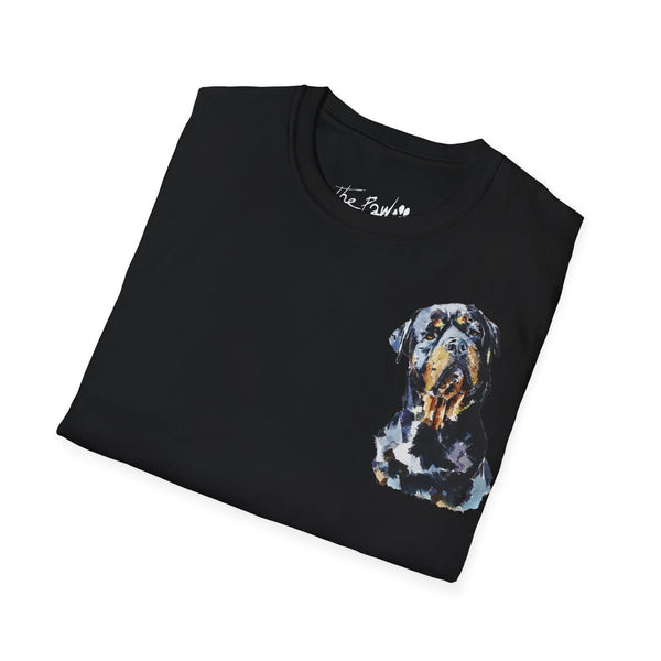 Rottweiler by Edswatercolours Unisex Softstyle T-Shirt