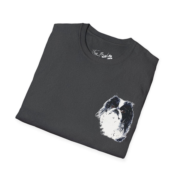 Japanese Chin Watercolour by Edswatercolours Unisex Softstyle T-Shirt.Japanese Chin T shirt,Japanese Chin Tee