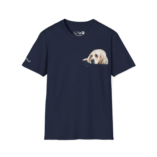Golden Retriever Watercolour by Edswatercolours Unisex Softstyle T-Shirt