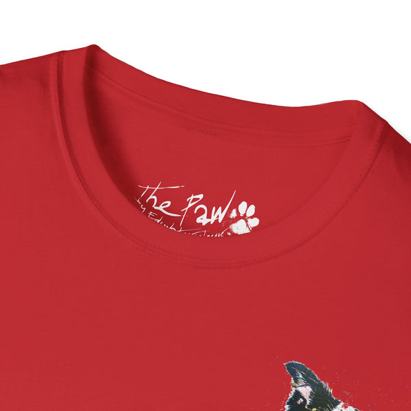 Border Collie Watercolour by Edswatercolours Unisex Softstyle T-Shirt