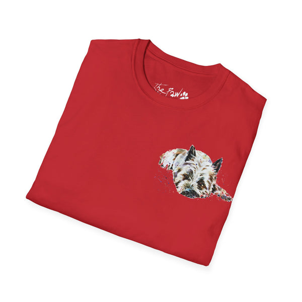 Cairn Terrier Watercolour by Edswatercolours Unisex Softstyle T-Shirt.