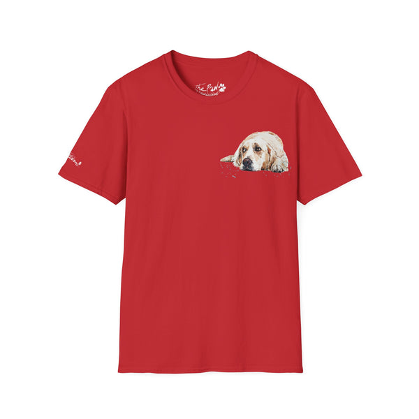 Golden Retriever Watercolour by Edswatercolours Unisex Softstyle T-Shirt