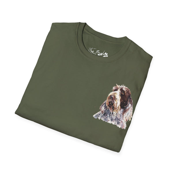 Spinone Italiano II Watercolour by Edswatercolours Unisex Softstyle T-Shirt