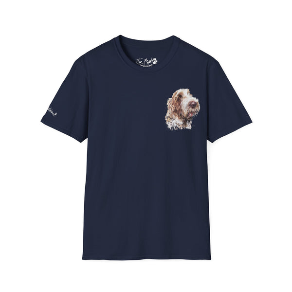 Spinone Italiano Watercolour by Edswatercolours Unisex Softstyle T-Shirt