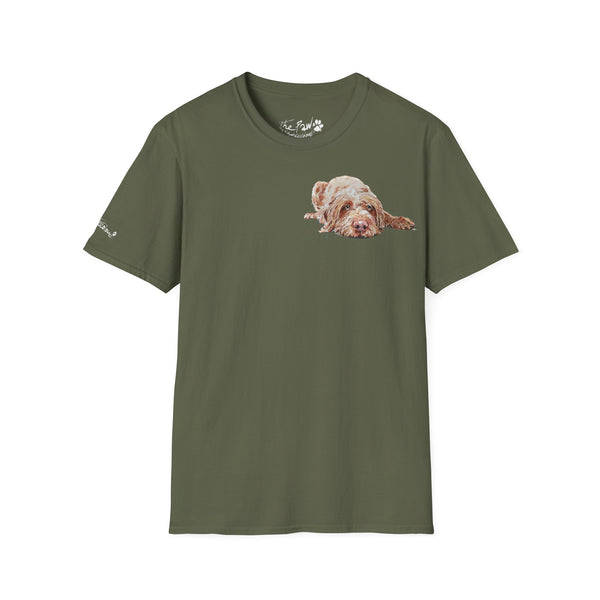 Wirehaired Vizsla II Watercolour by Edswatercolours Unisex Softstyle T-Shirt