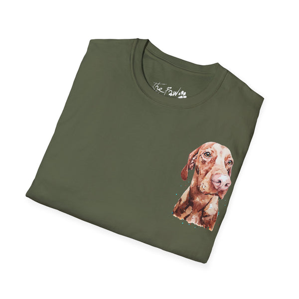 Vizsla Majestic Rustic by Edswatercolours Unisex Softstyle T-Shirt