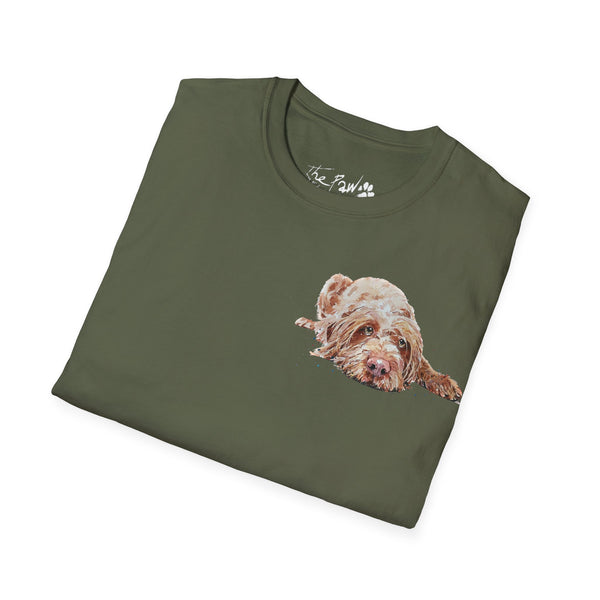 Wirehaired Vizsla II Watercolour by Edswatercolours Unisex Softstyle T-Shirt