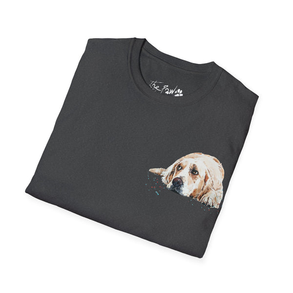 Golden Retriever Watercolour by Edswatercolours Unisex Softstyle T-Shirt