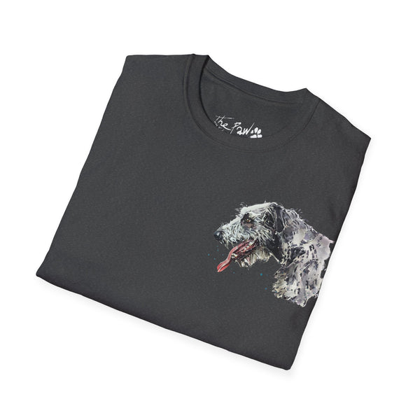 Irish Wolfhound Rustic by Edswatercolours Unisex Softstyle T-Shirt