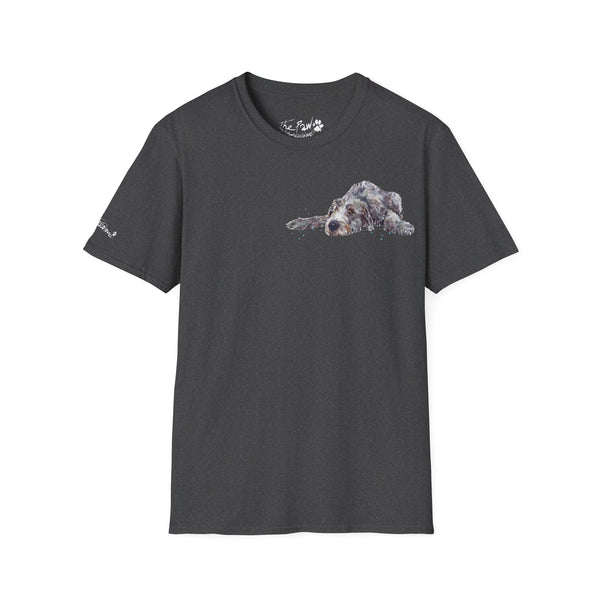 Irish Wolfhound II Watercolour by Edswatercolours Unisex Softstyle T-Shirt