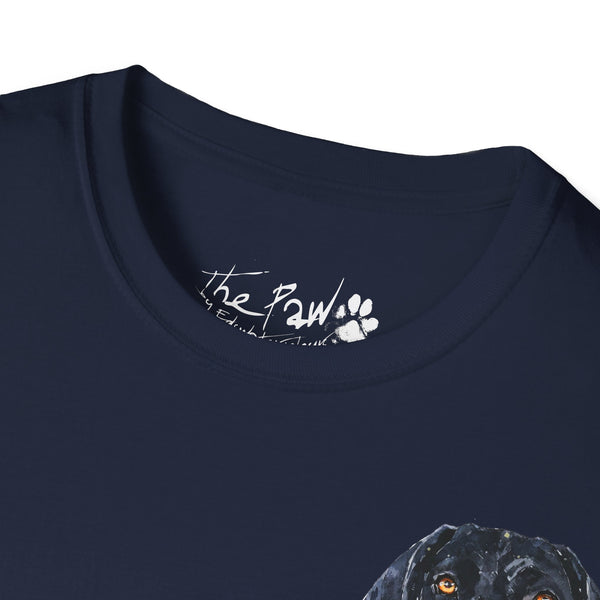 Black face German Shorthaired Pointer  Watercolour by Edswatercolours Unisex Softstyle T-Shirt.GSP T Shirt,GSP Tee