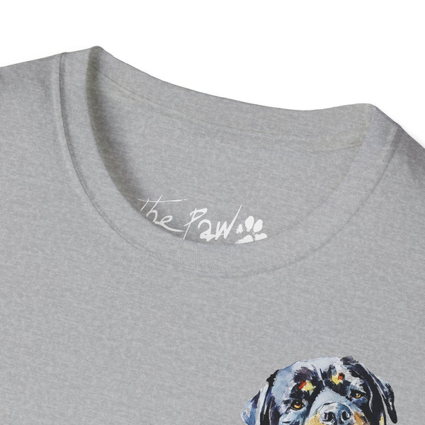 Rottweiler by Edswatercolours Unisex Softstyle T-Shirt