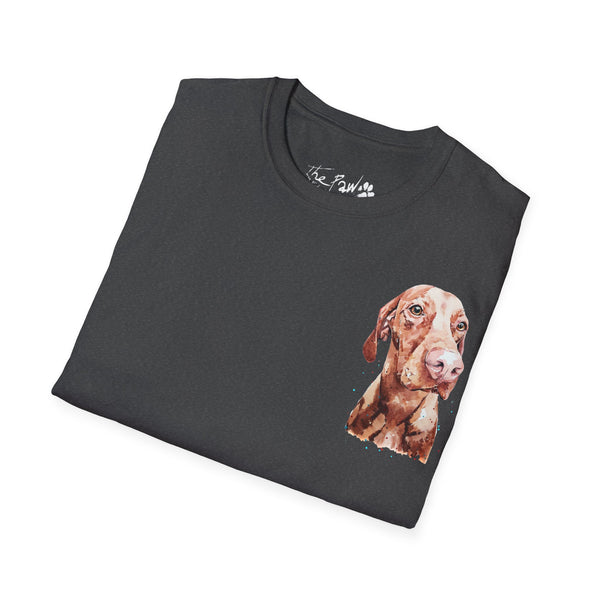 Vizsla Majestic Rustic by Edswatercolours Unisex Softstyle T-Shirt