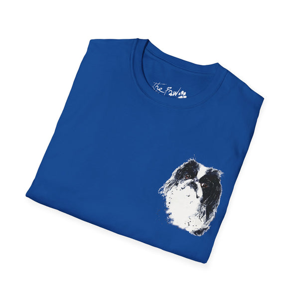 Japanese Chin Watercolour by Edswatercolours Unisex Softstyle T-Shirt.Japanese Chin T shirt,Japanese Chin Tee