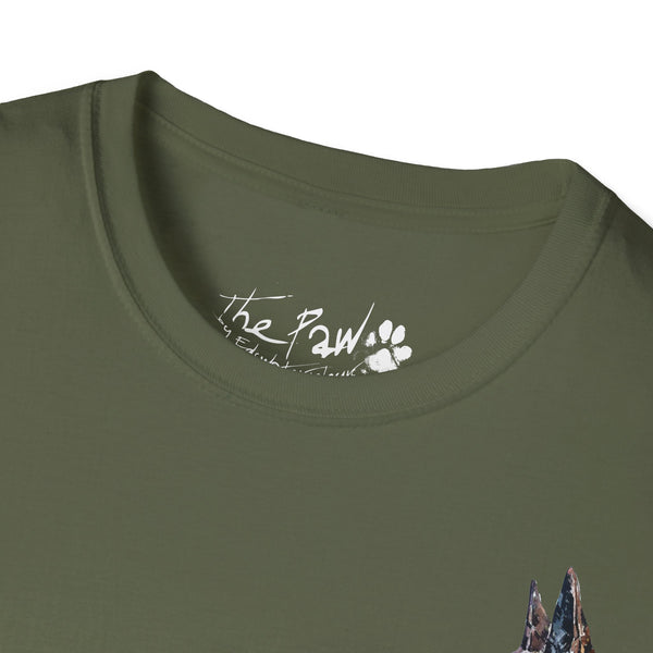 Belgian Malinois Watercolour by Edswatercolours Unisex Softstyle T-Shirt