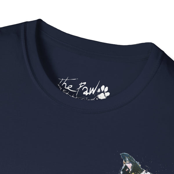 Border Collie Watercolour by Edswatercolours Unisex Softstyle T-Shirt