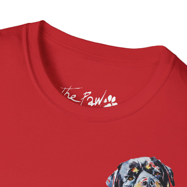 Rottweiler by Edswatercolours Unisex Softstyle T-Shirt