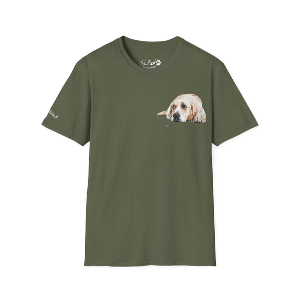 Golden Retriever Watercolour by Edswatercolours Unisex Softstyle T-Shirt