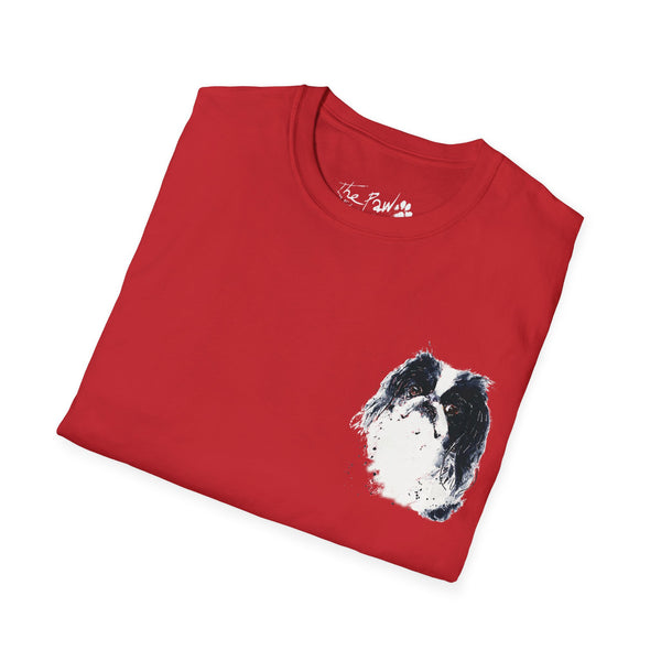Japanese Chin Watercolour by Edswatercolours Unisex Softstyle T-Shirt.Japanese Chin T shirt,Japanese Chin Tee