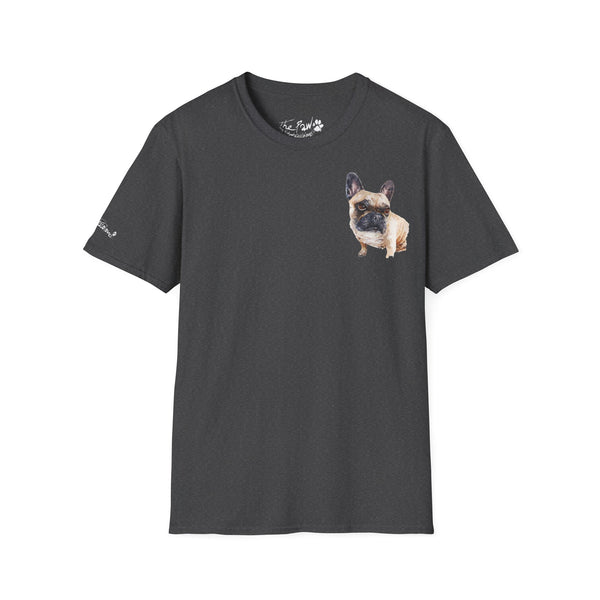 Fawn French Bulldog Watercolour by Edswatercolours Unisex Softstyle T-Shirt