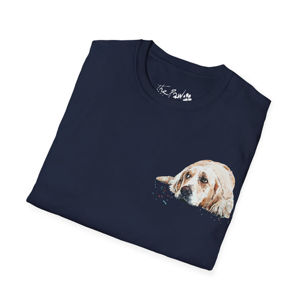 Golden Retriever Watercolour by Edswatercolours Unisex Softstyle T-Shirt