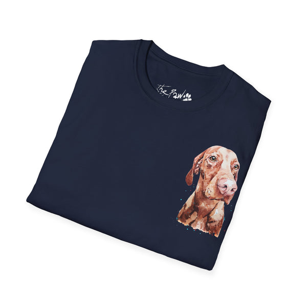 Vizsla Majestic Rustic by Edswatercolours Unisex Softstyle T-Shirt