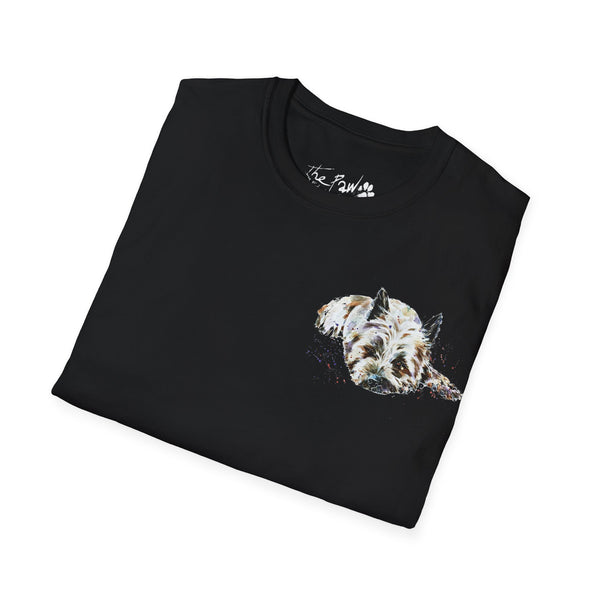 Cairn Terrier Watercolour by Edswatercolours Unisex Softstyle T-Shirt.