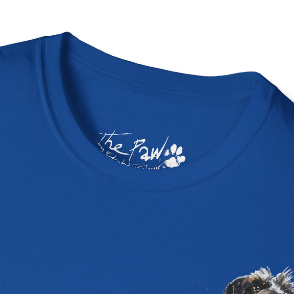 Wirehaired Schnauzer Rustic Watercolour by Edswatercolours Unisex Softstyle T-Shirt