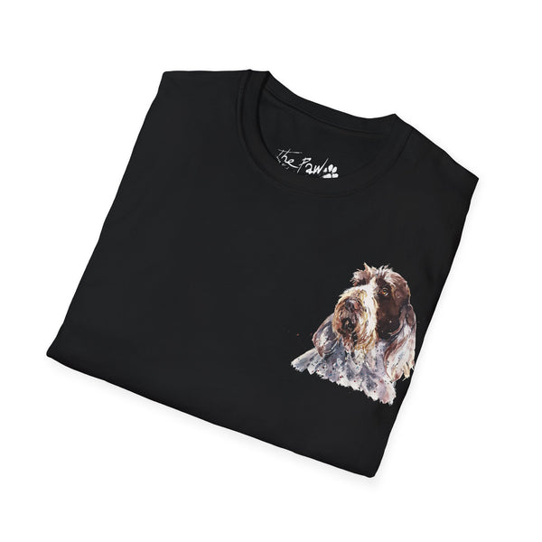 Spinone Italiano II Watercolour by Edswatercolours Unisex Softstyle T-Shirt