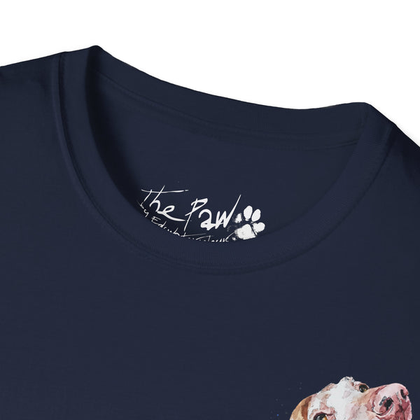 Sugar Face Vizsla Rustic by Edswatercolours Unisex Softstyle T-Shirt